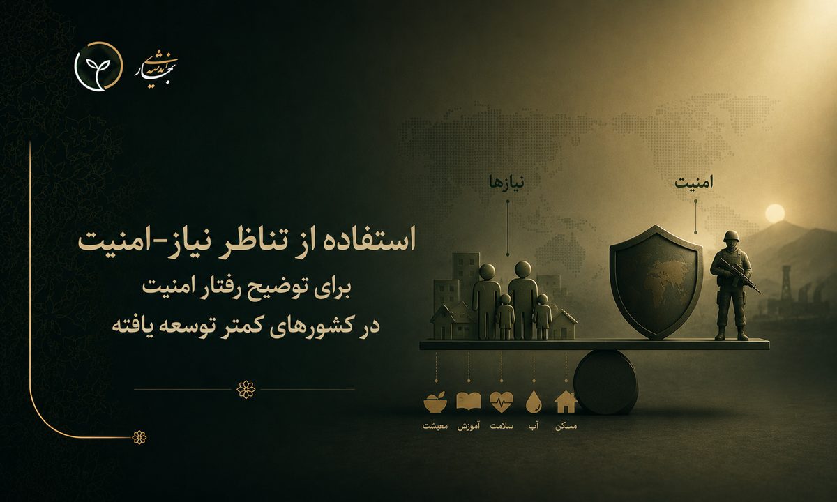 استفاده از تناظر نیاز-امنیت برای توضیح رفتار امنیت در کشورهای کمتر توسعه یافته